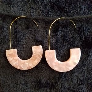 Acrylic Pink Earrings